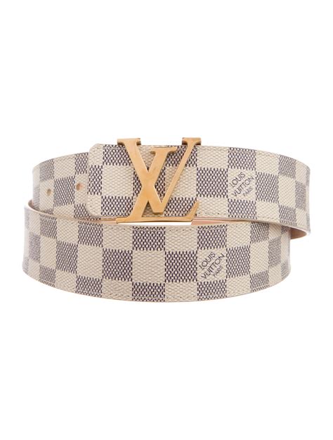 louis vuitton damier azur belt|Louis Vuitton snakeskin belt.